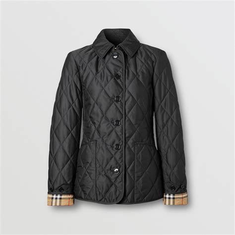 burberry brit black quilted & 39|burberry thermoregulated quilt jacket.